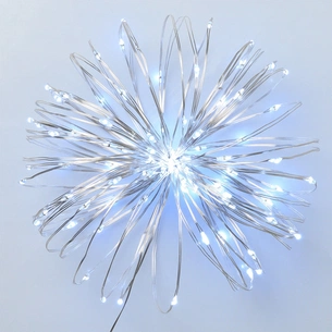 Гірлянда YES! Fun Нитка на мідному дроті 100 LED Холодно-біла 10 м Статична USB (975036) зображення 1