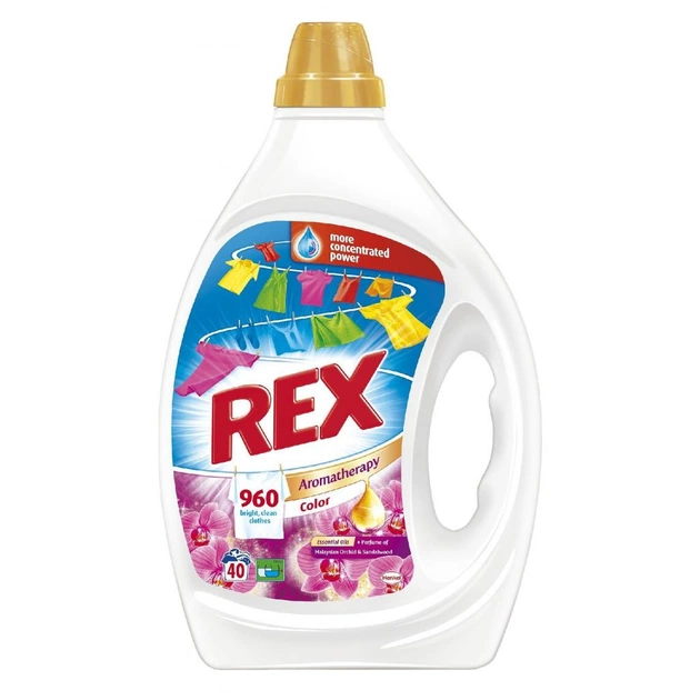 Гель для прання Rex Max Power Color Ароматерапія, 2 л (9000101316315) - зображення 1