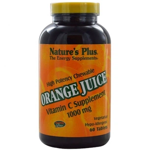 Вітамін Natures Plus Вітамін С, Orange Juice Vitamin C, 1000 мг, Nature's Plus, 6 (NTP2468) зображення 1