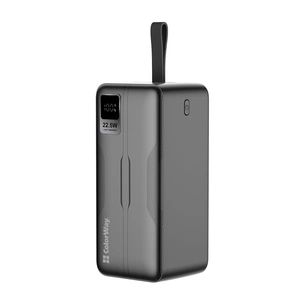 Батарея універсальна ColorWay 50 000 mAh PD/18W, QC3.0/22.5, Digital Display, Black (CW-PB500LPC5BK-PDD) зображення 1