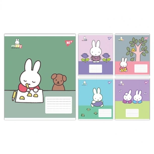 Зошит Yes Miffy Spring А5 12 аркушів коса лінія (767626) зображення 1