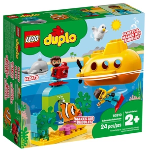 Конструктор LEGO DUPLO Подорож субмарини 24 деталі (10910) зображення 1