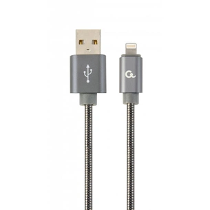 Дата кабель USB 2.0 AM to Lightning 1.0m Cablexpert (CC-USB2S-AMLM-1M-BG) зображення 1