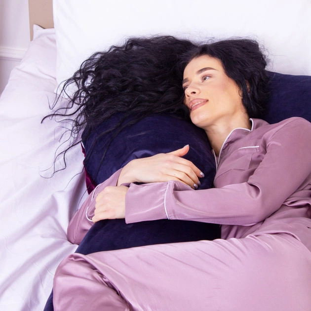 Подушка MirSon для вагітних та відпочинку Velvet Line №8023 U-подібна Primula (2200006178552) - picture 3