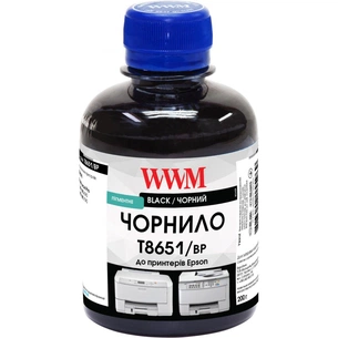 Чорнило WWM Epson WorkForce Pro WF-M5690/WF-M5190 200г Black pigm. (T8651/BP) зображення 1