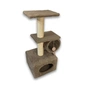 Дряпка (кігтеточка) для котів Природа Саванна з барабаном 38x38x90 см капучино (4823082442645) - зменшене зображення 3