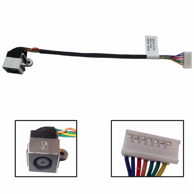 Роз'єм живлення ноутбука з кабелем для Dell PJ541 (7.4mm x 5.0mm + center pin), 8(7)- Универсальный (A49059) - picture 1