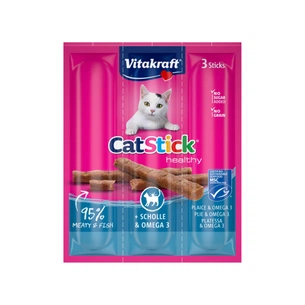 Ласощі для котів Vitakraft м'ясні палички камбала та Омега-3 3х6г (4008239312181) зображення 1
