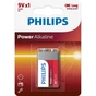 Батарейка Philips Крона 6LR61 Power Alkaline * 1 (6LR61P1B/10) - зменшене зображення 1