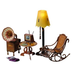 Збірна модель Умная бумага Торшер та обстановка (279) зображення 1