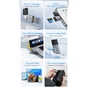 Зчитувач флеш-карт Essager USB-C + USB-A to Micro SD black (EDKTF-QW0G-P) - зменшене зображення 4