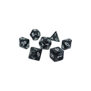 Набір кубиків для настільних ігор Games 7 Days Pearl 7 Dice Set - Black (g7dpearl02) зображення 1