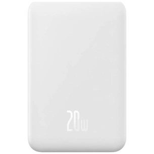 Батарея універсальна Baseus Magnetic Mini 20000mAh 20W, White (P10022102212-01 / PPCXM20) зображення 1