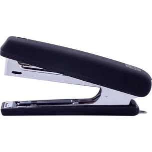 Степлер Buromax RUBBER TOUCH №10,12 аркушів 107х25х54 мм, чорний (BM.4128-01) зображення 1