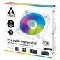 Кулер до корпусу Arctic P14 PWM PST/A-RGB WHITE (ACFAN00276A) - зменшене зображення 4