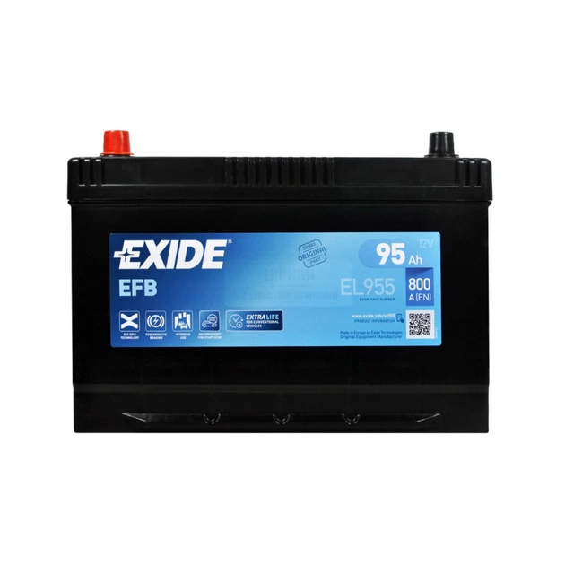 Аккумулятор автомобильный EXIDE START-STOP EFB 95A (EL955) - изображение 1