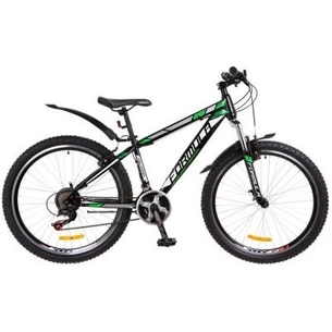 Велосипед Formula 26" NEVADA 2018 AM 14G Vbr рама-16" St чорно-салатовий (OPS-FR-26-254) зображення 1