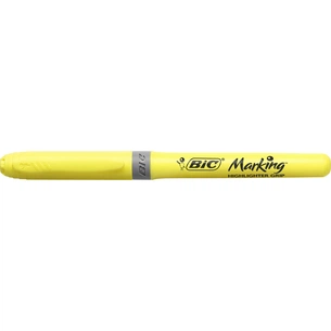 Маркер Bic текстовиділювач Grip, жовтий (bc811935) зображення 1