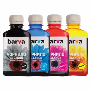 Чорнило Barva CANON PG-445BL + CL-446 C/M/Y 4х180г (CPG445-180-MP) зображення 1