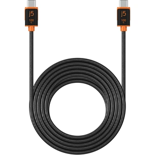 Дата кабель USB-C to USB-C 1.8m 100W (20V/5A) premium J5create (JUCX25L18-N) изображение 1