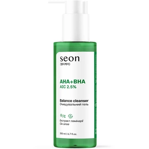Гель для умывания Seon AHA + BHA AIC 2.5% Balance Cleanser 200 мл (4823122904270) изображение 1