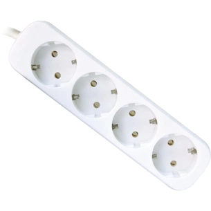 Мережевий подовжувач Defender E450 5.0 m 4 роз white (99227) зображення 1