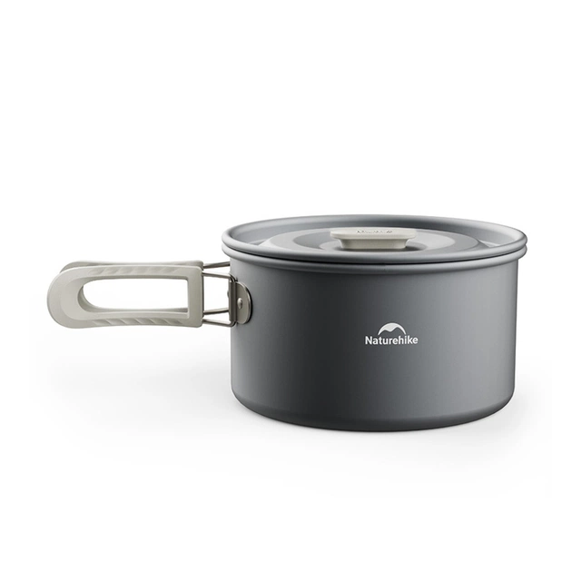 Набор туристической посуды Naturehike CNK2450CF010, 2 каструлі 1л, 1.7л, сковорідка (6976507663335) - изображение 5
