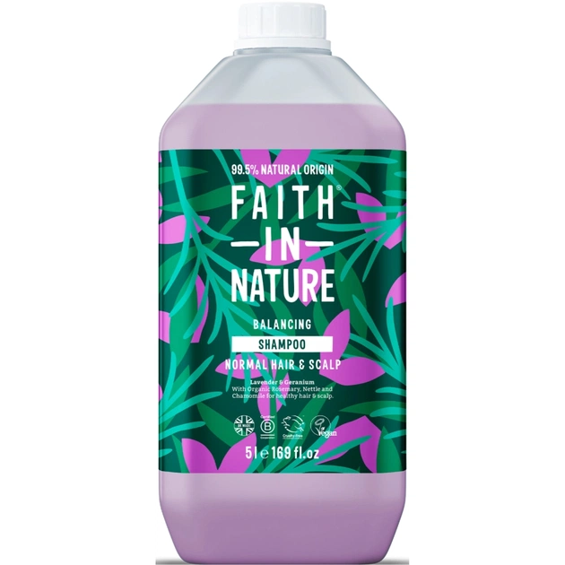 Шампунь Faith in Nature Натуральный С лавандой и геранью 5 л (708002900419) - изображение 1