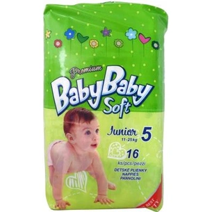 Підгузки BabyBaby Soft Premium Junior 5 (11-25 кг) 16 шт (8588004865532) зображення 1