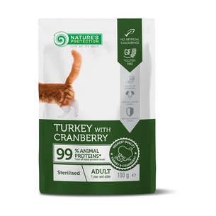 Вологий корм для кішок Nature's Protection Adult cats Sterilised Turkey with Cranberry 100 г (NPUPF63655) зображення 1