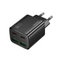 Зарядное устройство HOCO N56 2xUSB-C PD30W + 2xUSB black (6942007632492) - уменьшенное изображение 1