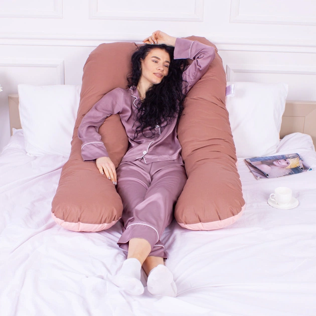 Подушка MirSon для вагітних та відпочинку Naturale Line №8002 U-подібна Riccarda (2200006178125) - picture 7