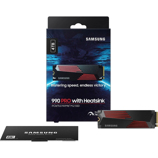 Накопитель SSD M.2 2280 4TB 990 PRO with Heatsink Samsung (MZ-V9P4T0GW) - изображение 8