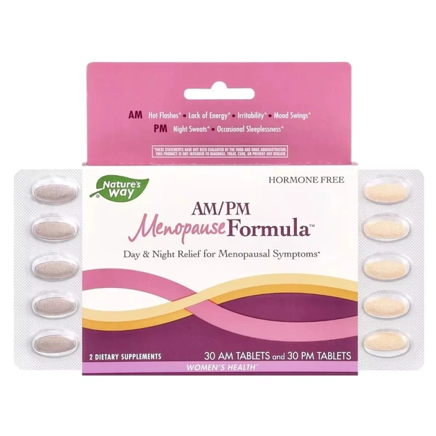 Витамин Nature's Way Женское здоровье при менопаузе, день/ночь, AM/PM Menopause Formul (EMT-07206) - изображение 1