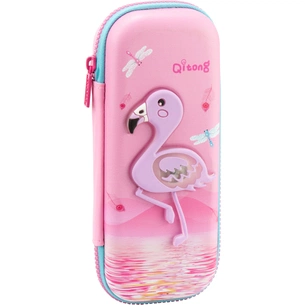 Пенал Cool For School з LED-аплікацією 1 відділення Рожевий (QT-5759-Pink) зображення 1