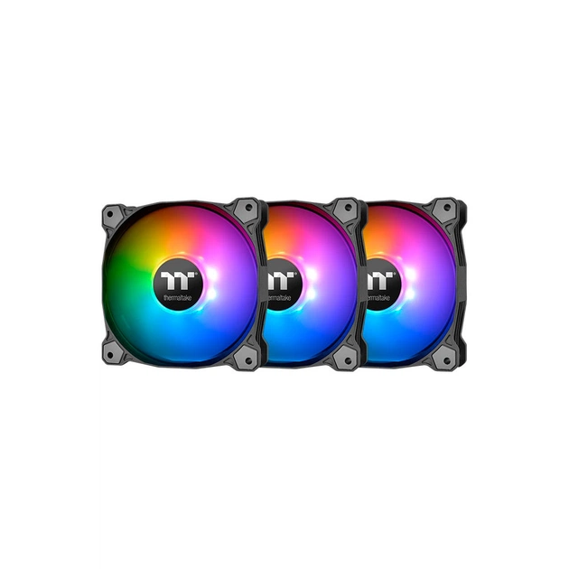 Кулер до корпусу ThermalTake Pure Plus RGB 12 Radiator Fan TT Premium Edition 3Pack/Fan/120 (CL-F063-PL12SW-A) - изображение 1