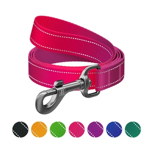 Повідець для собак WAUDOG Nylon Mono, світловідбивний M рожевий (52187) зображення 1