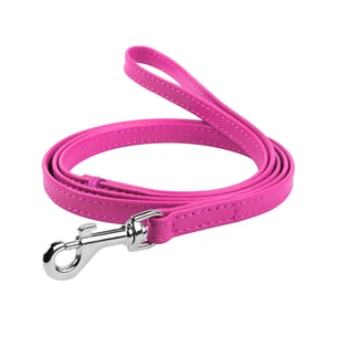 Повідець для собак WAUDOG Glamour шкіряний XS рожевий (33727) зображення 1