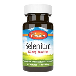 Мінерали Carlson Селен, 200 мкг, Selenium, 60 капсул (CL05280) зображення 1