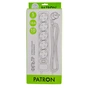 Мережевий фільтр живлення Patron 10 m3*1mm2 (SP-10510) 5 розеток BLACK (EXT-PN-SP-10510) - зменшене зображення 2