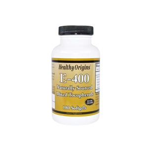 Вітамін Healthy Origins Вітамін Е, Суміш токоферолу, Vitamin E 400 МО, 180 капсул (HO15145) зображення 1