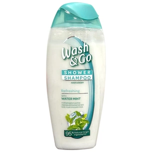 Шампунь Wash&Go 2 в 1 Свіжість і бадьорість з водяною м'ятою 250 мл (8008970053134) зображення 1