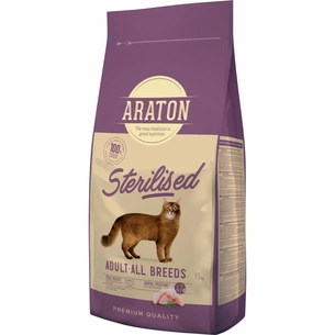 Сухий корм для кішок ARATON STERILISED Adult All Breeds 15 кг (ART47473) picture 1