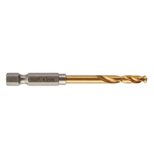 Свердло Milwaukee по металу RedHEX HSS-G TiN, 4,5 мм (10шт) (4932478179) зображення 1