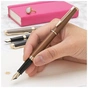 Ручка пір'яна Waterman HEMISPHERE Metallic Copper Red GT  FP F (12 092) - зменшене зображення 5