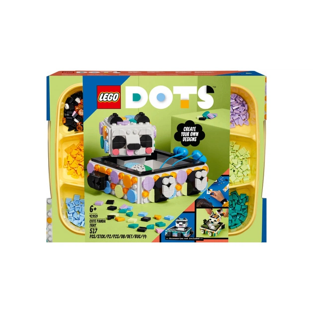 Конструктор LEGO DOTS Шухляда з милою пандою 517 деталей (41959) - зображення 1