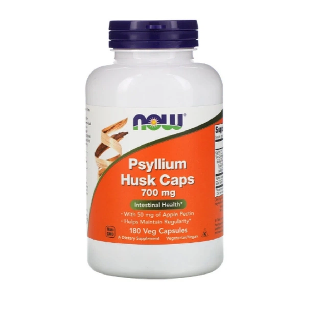 Трави Now Foods Подорожник (Псиліум), Psyllium Husks, 700 Мг, 180 Капсул (NOW-05973) - зображення 1