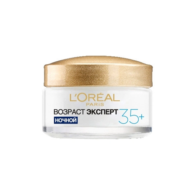Крем для обличчя L'Oreal Paris Вік експерт 35+ зволожуючий нічний 50 мл (3600522548034) - изображение 1