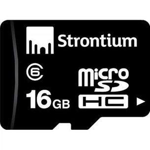 Карта пам'яті Strontium Flash 16GB microSD class 6 (SR16GTFC6A) зображення 1