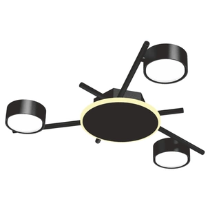 Світильник Videx під лампу 3xGX53 накладний з підсвіткою (VL-SPF20B-BB) изображение 1